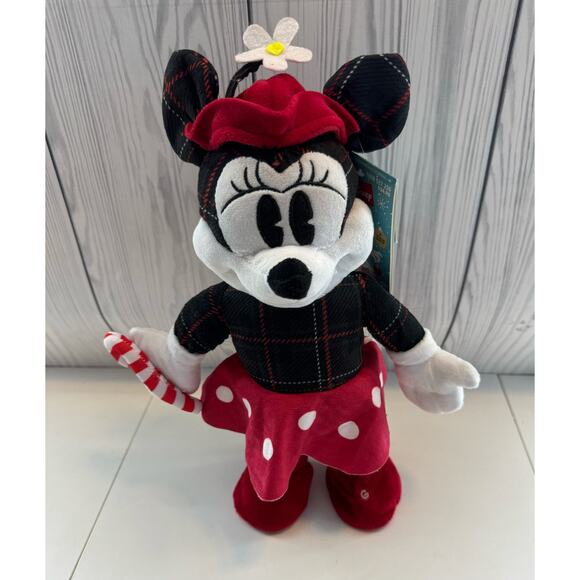 Gemmy Disney Minnie Mouse Animated Plush Dances Sings “Up On The Housetop” NEW - Picture 1 of 5